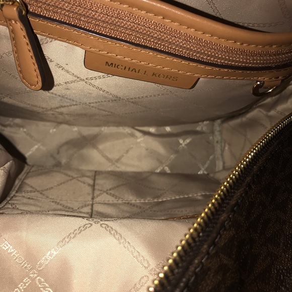 Michael Kors brown medium size backpack Purse